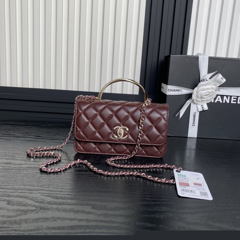 Ch*el top handle bags